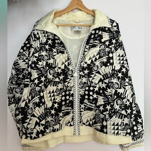 Vintage Graphic Zip Up Jacket